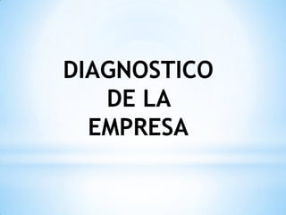 DIAGNOSTICO DE LA EMPRESA 