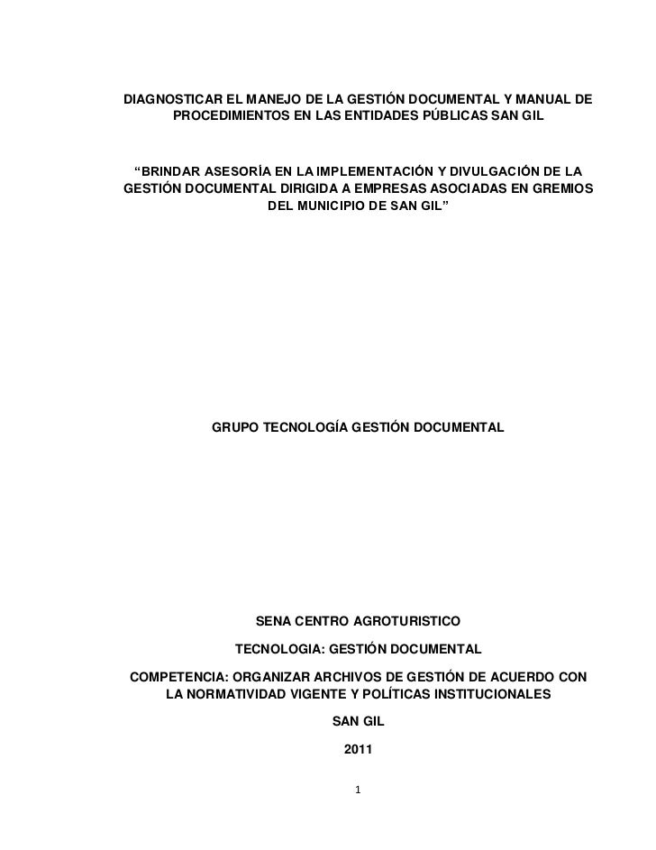 DIAGNÓSTICO ALCALDÍA DE SAN GIL