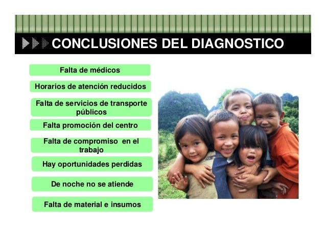 Diagnostico de salud de la comunidad