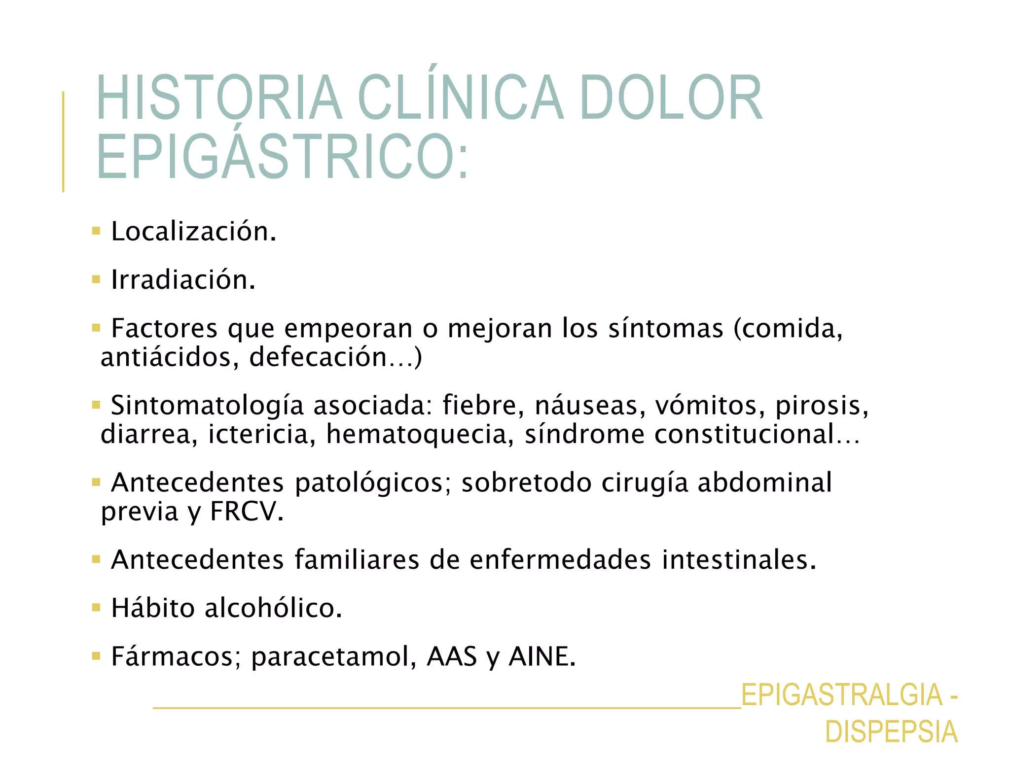 Diagnostico diferencial epigastralgia | PPTX | Digestive Disorders ...