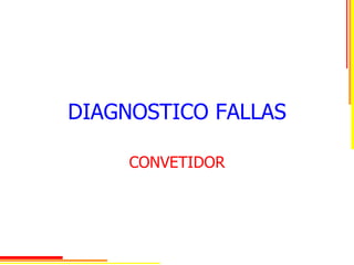 DIAGNOSTICO FALLAS
CONVETIDOR
 
