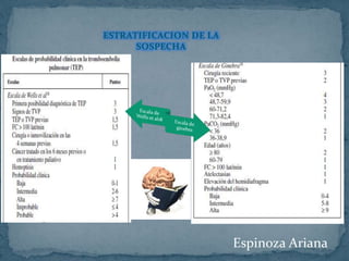 ESTRATIFICACION DE LA
SOSPECHA
Espinoza Ariana
 