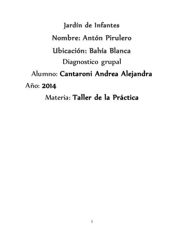 Diagnostico grupal inicial