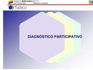 DIAGNÓSTICO PARTICIPATIVODIAGNÓSTICO PARTICIPATIVO
T A L L E R: Metodología para la Formulación
de Planes Operativos
 