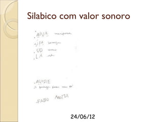 Silabico com valor sonoro




          24/06/12
 