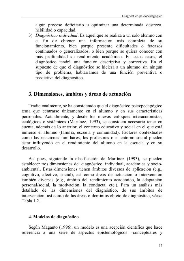 Diagnostico psicopedagogico