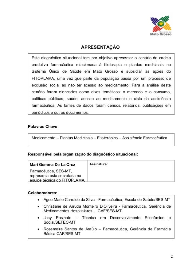 Relatorio situacional