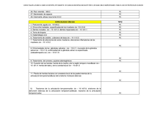 Diagnosticos por especialidad y protocolos clinicos salud Diagnosticos por especialidad y protocolos clinicos salud
