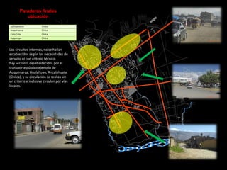 AV. LEONCIO PRADOVIAS INTERPROVINCIALES:                                              PANAMERICANA SUR QUE UNEA JUNIN CON LOS DEPARTAMENTOS DE HUANCAVELICA Y AYACUCHOCALLE REALAV. LEONCIO PRADOAV. LPANAMERICANA SUR