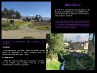 TRANSITO MOTORIZADO Y FERROVIARIO14 empresas de autos colectivos que en su totalidad aglutina a 827 vehículos. 18 empresas de camionetas rurales y 8 empresas de ómnibus masivo. año de fabricaciónautos colectivos es 1994de las camionetas rurales 1991 los ómnibus masivos 1982.Transito fluido debido al transito de vehículos de servicio publico.Utilización del ferrocarril como un medio de transporte a nivel provincial.Estos datos además nos indican que por Chilca transitan miles de automóviles diariamente; ya que la mayoría de los mencionados salen e ingresan hasta en veinte oportunidades del distrito. Es decir, Chilca, excepto su anexo de Tanquiscancha, está en estos términos bien articulado. Dirección de Trasportes de la Municipalidad Provincial de Huancayo