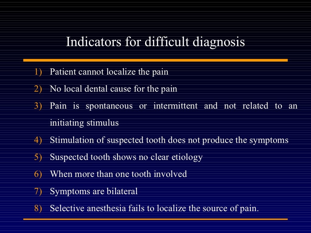 Diagnostic procedures
