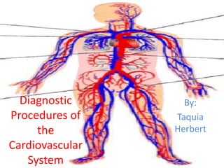 By: Taquia Herbert Diagnostic Procedures of the Cardiovascular System 