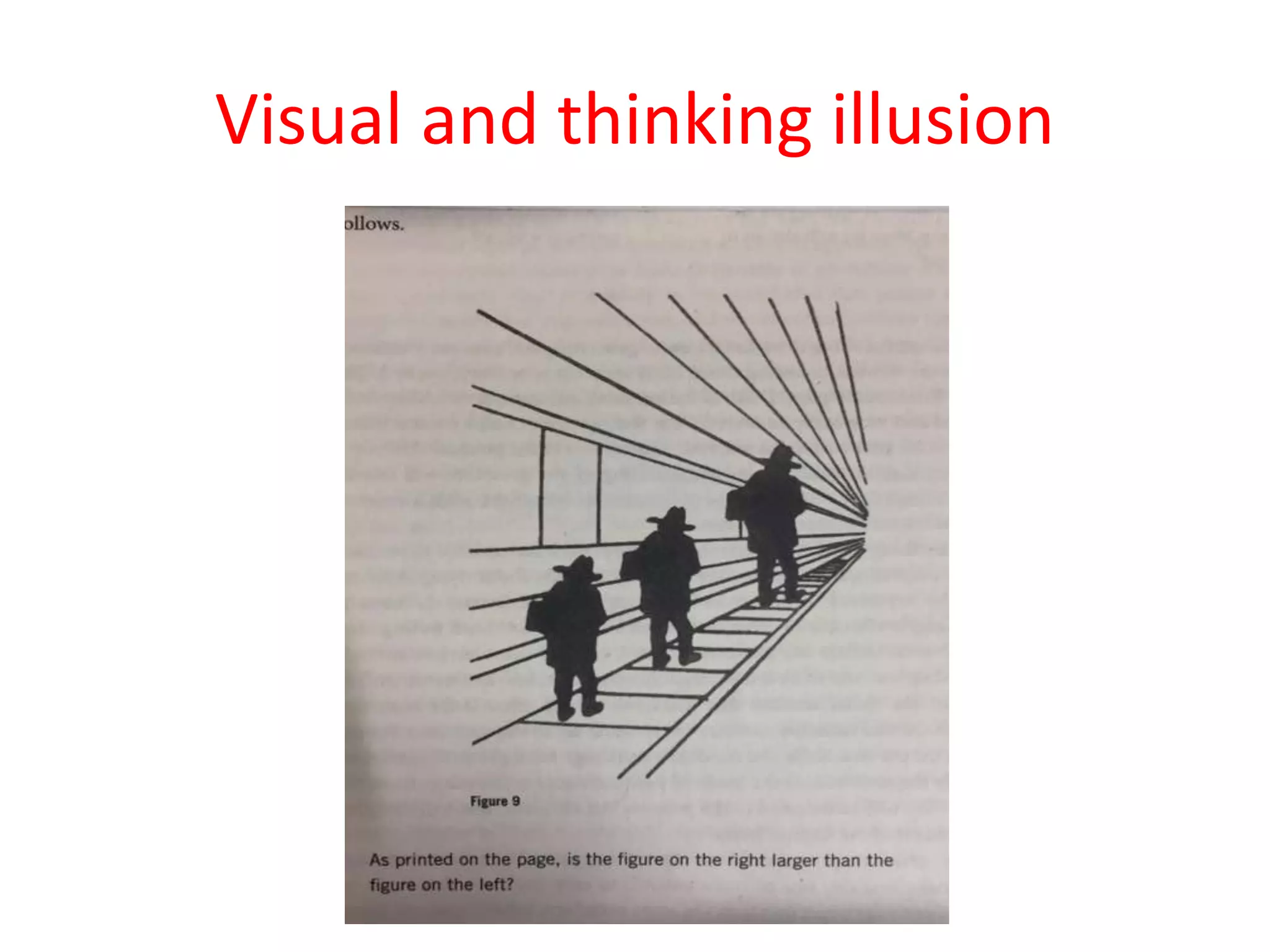 Visual and thinking illusion
 