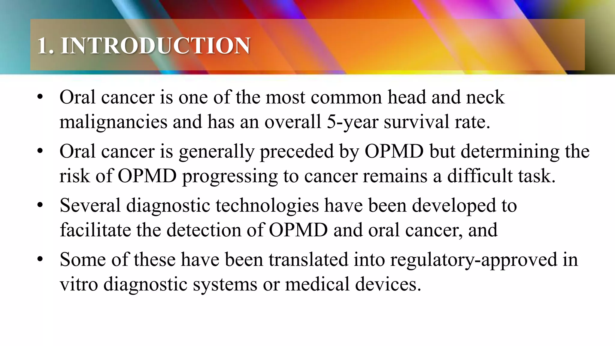 Trends in oral cancer detection | PPTX