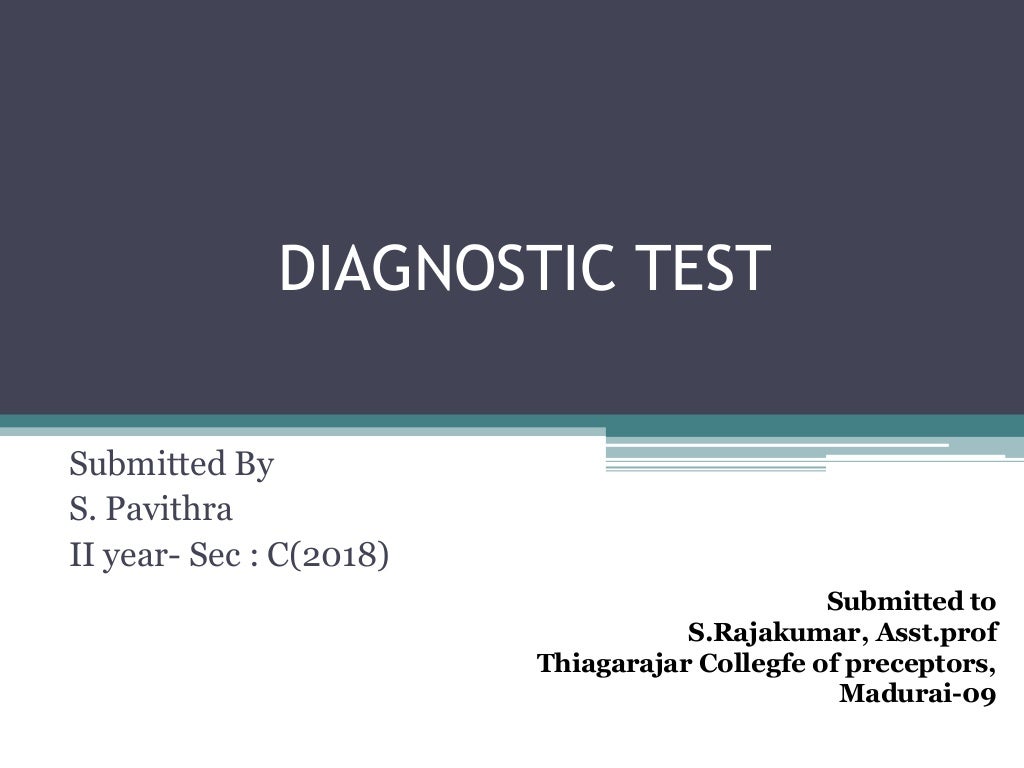 Diagnostic test