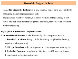 Hazards Test Examples Comprehensive Overview of Diagnostic Tests in Medicine: Importance ...