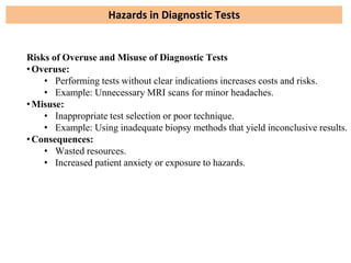 Hazards Test Examples Comprehensive Overview of Diagnostic Tests in Medicine: Importance ...