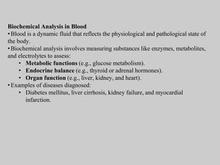 Comprehensive Guide to Specimen Collection and Biochemical Analysis in ...