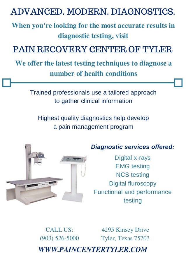 Diagnostic Testing Tyler Texas Pain Recovery Center of Tyler