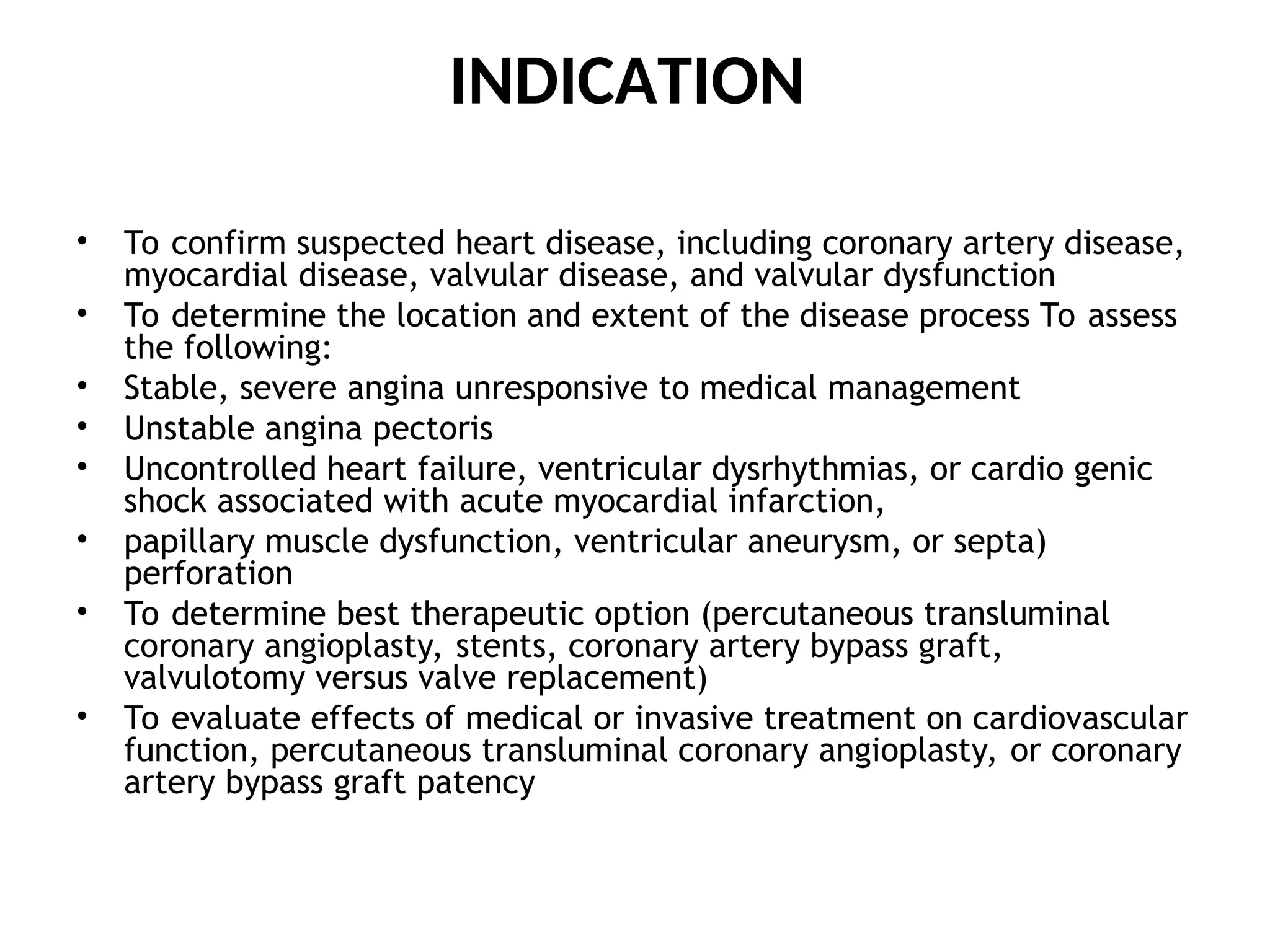 DIAGNOSTIC TESTS IN CVS DISORDER PPT.... | PPT