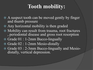 Diagnostic tests in operative dentistry | PPTX