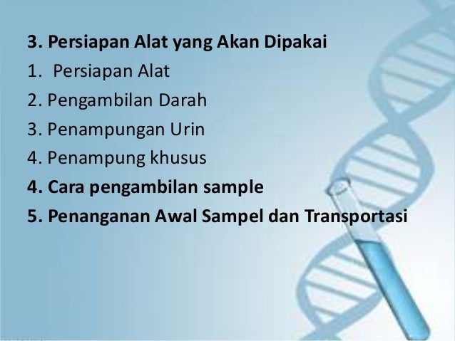 Diagnostik Menjelaskan persiapan untuk pemeriksaan diagnostik