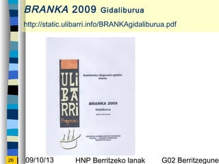 09/10/13 HNP Berritzeko lanak G02 Berritzegunek26
BRANKA 2009 Gidaliburua
http://static.ulibarri.info/BRANKAgidaliburua.pdf
 