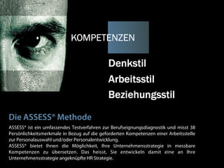 KOMPETENZENEs ist die Handlungs- und Problemlösungsfähigkeit und damit die
Fähigkeit im Umgang mit Wissen, Menschen und Organisationen.
Uwe Günter-von Pritzbuer I Rieslingweg 7 I D-64646 Heppenheim I www.verkaufenalacarte.de I gvp@verkaufenalacarte.de
 