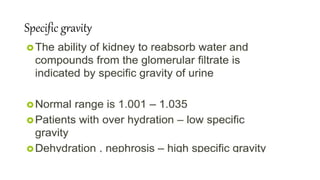 Specific gravity
 