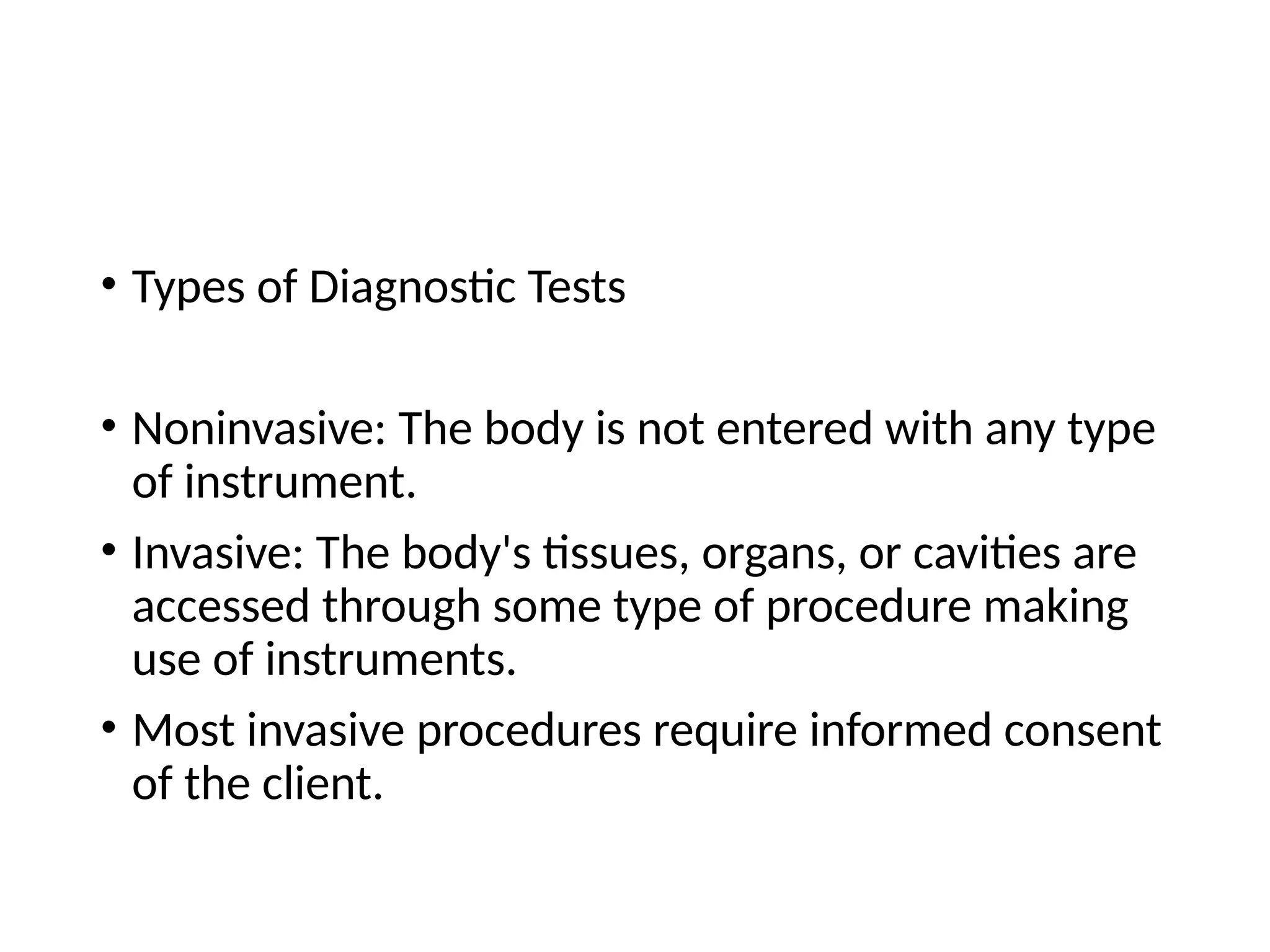 Comprehensive Guide to Diagnostic Testing and Nursing Care | PPTX - All ...