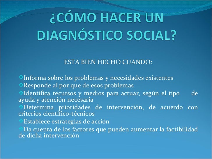 Diagnóstico Social