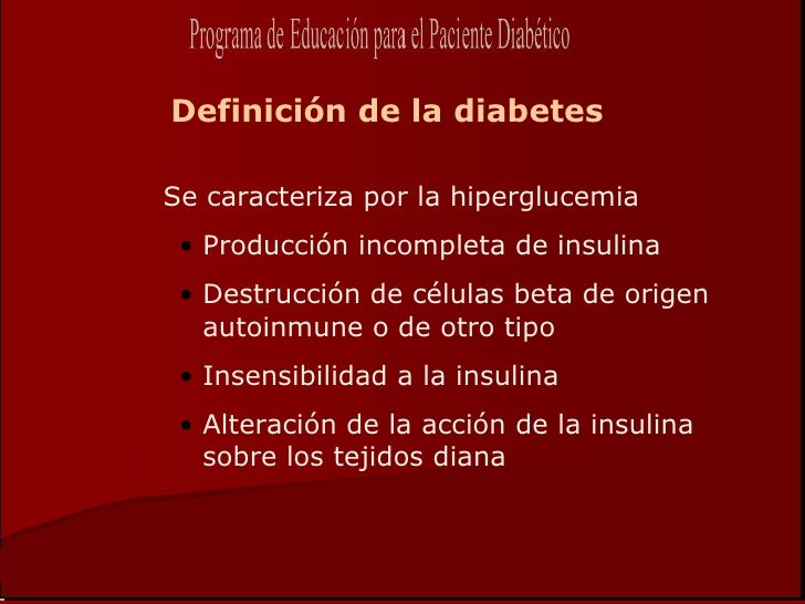 Diagnóstico, clasificación y prevención de la diabetes Diagnóstico, clasificación y prevención de la diabetes