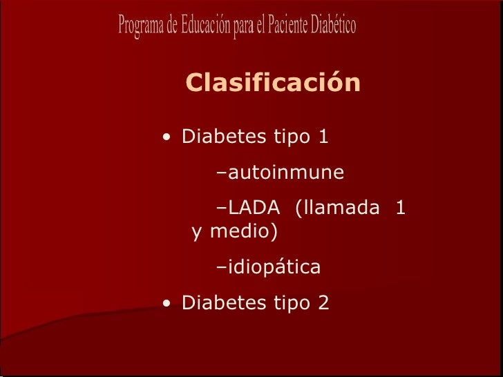 Diagnóstico, clasificación y prevención de la diabetes Diagnóstico, clasificación y prevención de la diabetes