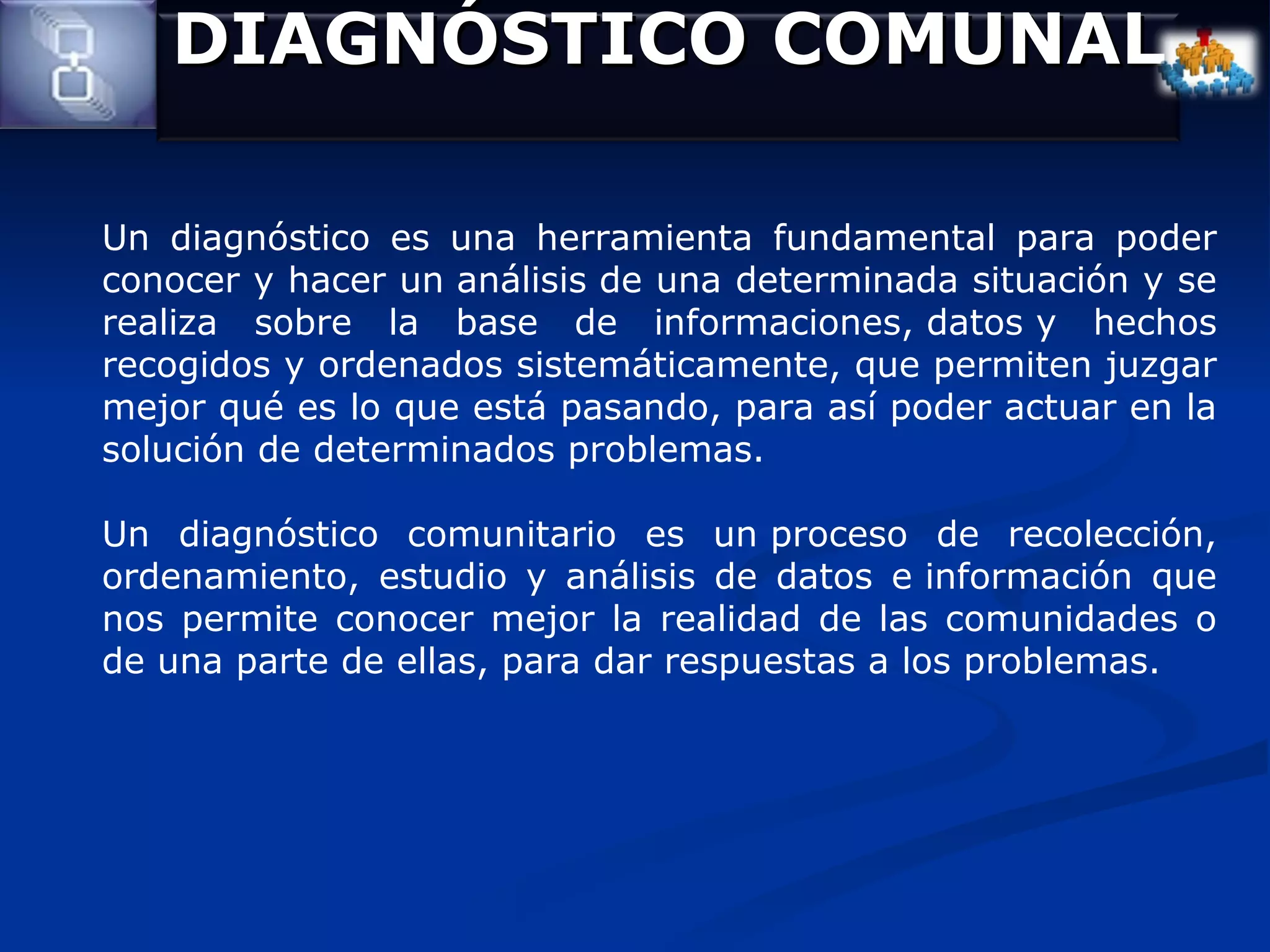 Diagnóstico comunitario | ODP