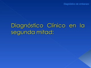 Diagnóstico de embarazo 