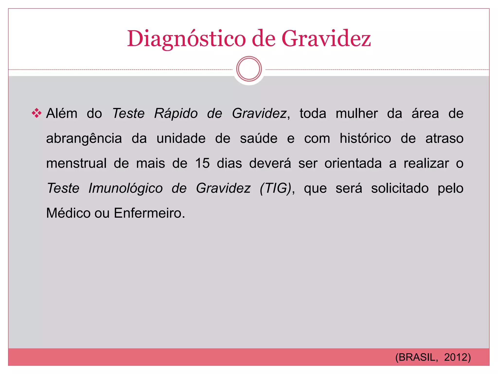 Diagnóstico de Gravidez na Atenção Básica | PPTX | Pregnancy ...