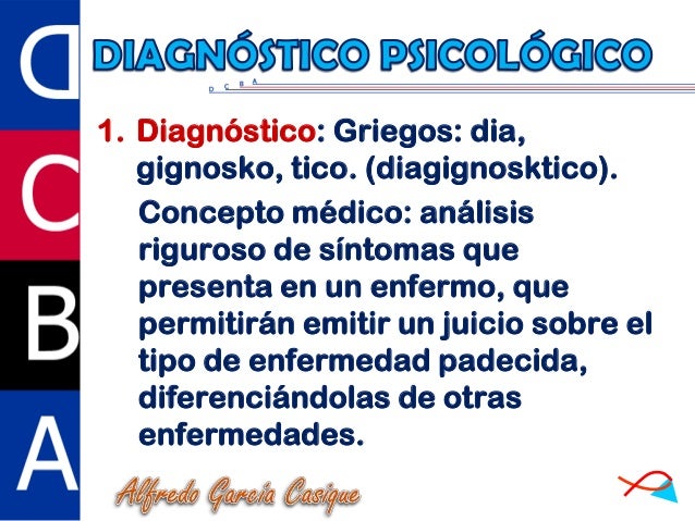 Diagnóstico psicológico en educación, conceptos básicos