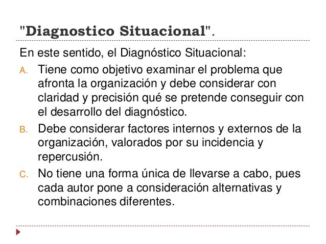Diagnóstico situacional