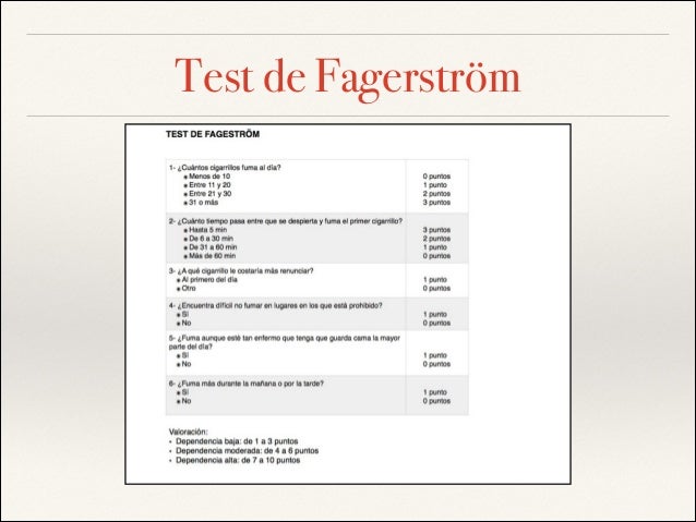 Diagnóstico del fumador Diagnóstico del fumador