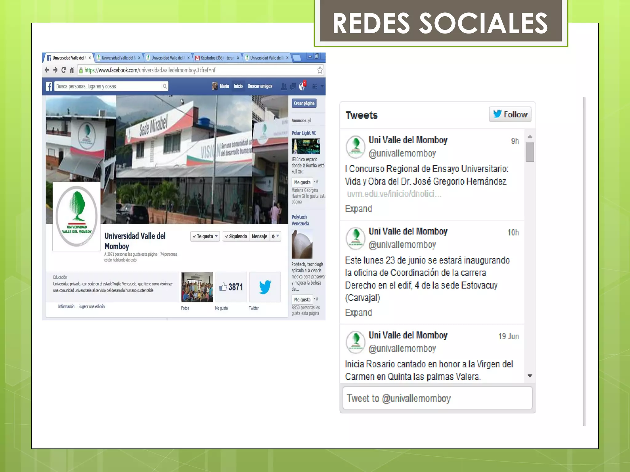 REDES SOCIALES
 