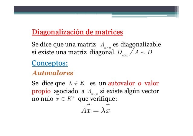 Cuando Una Matriz No Es Diagonalizable