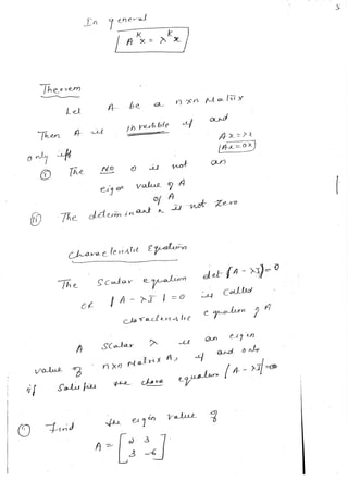 Diagonalization Linear Algebra Notes