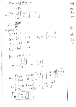 Diagonalization Linear Algebra Notes