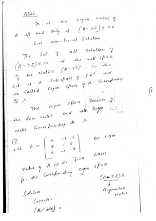 Diagonalization Linear Algebra Notes
