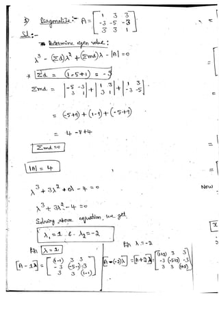 Diagonalization Linear Algebra Notes