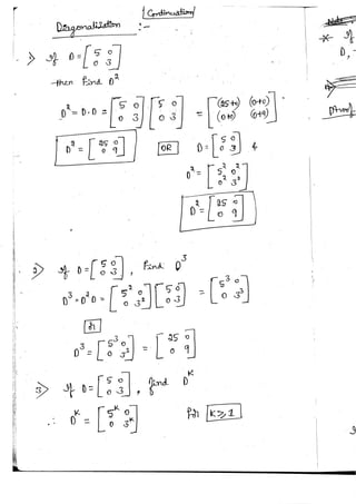 Diagonalization Linear Algebra Notes