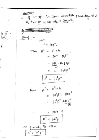 Diagonalization Linear Algebra Notes
