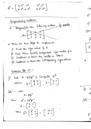 Diagonalization Linear Algebra Notes