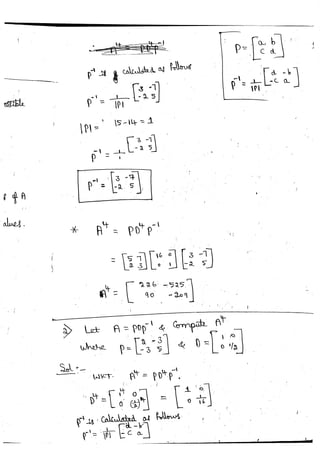 Diagonalization Linear Algebra Notes