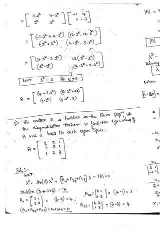 Diagonalization Linear Algebra Notes